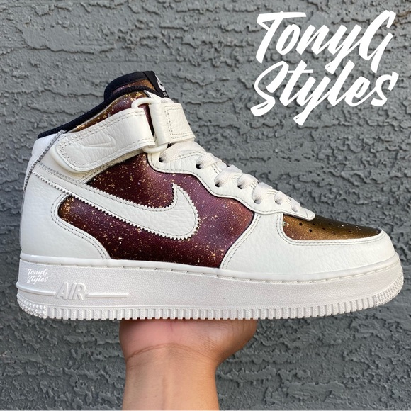 ✨NEW✨ CUSTOM NIKE AIR FORCE 1 MID - Picture 1 of 17